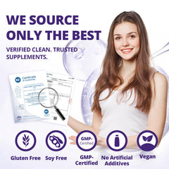 QVQ Bottle on nightstand suggesting bedtime routine and sleep support