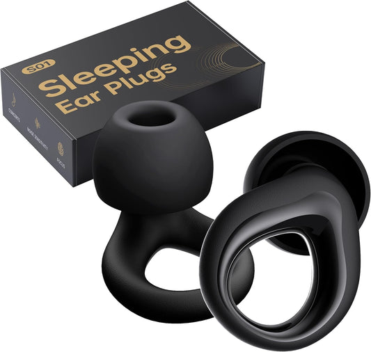 QWH earplugs showing 30 dB noise reduction for peaceful sleep