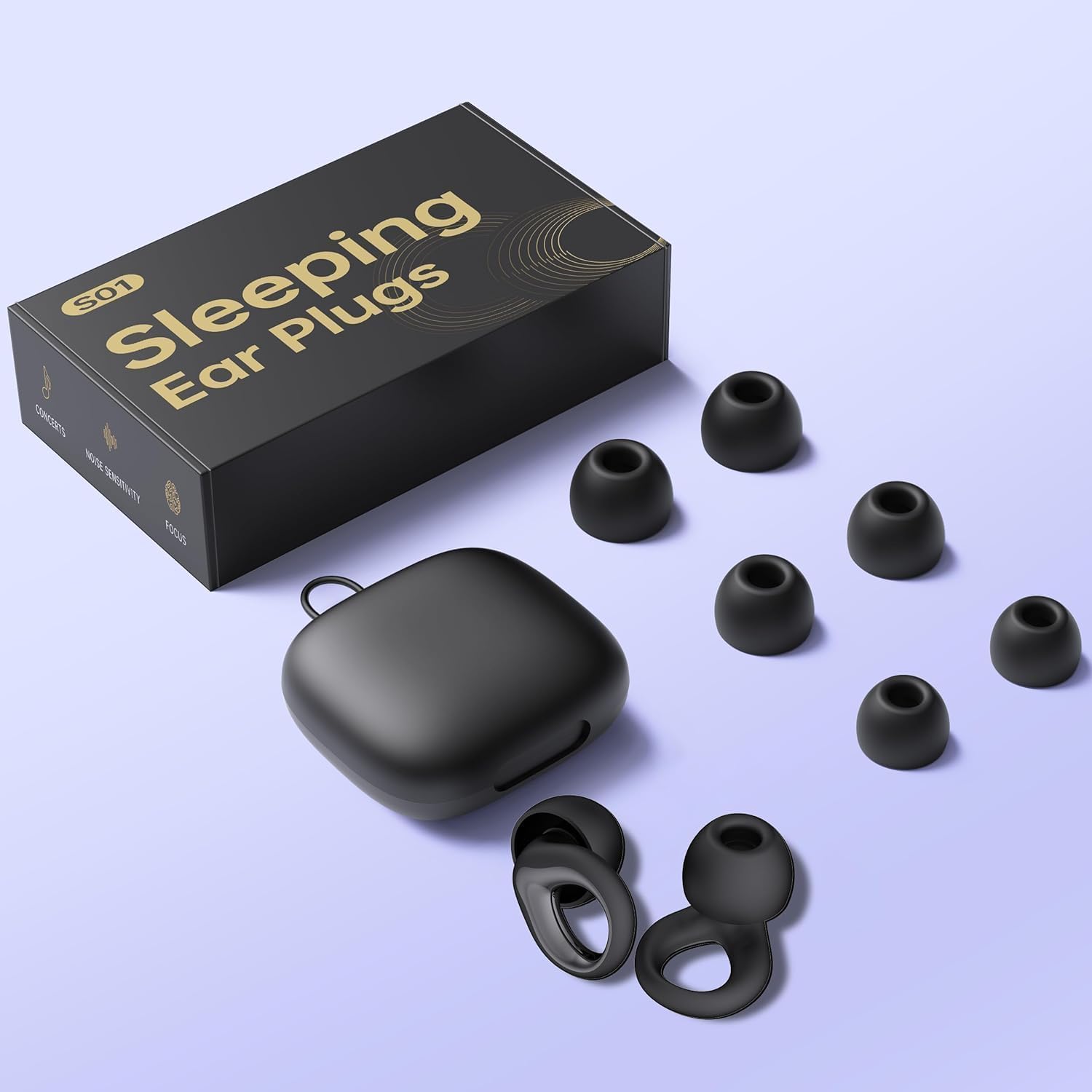 QWH travel case keeps earplugs organized on the go