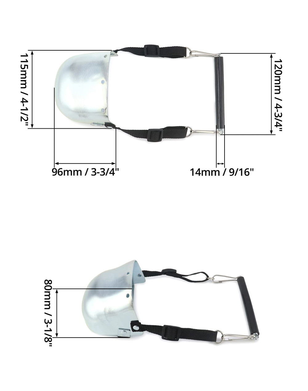 QWORK sturdy steel guard pair emphasizes long-term durability for tough environments.