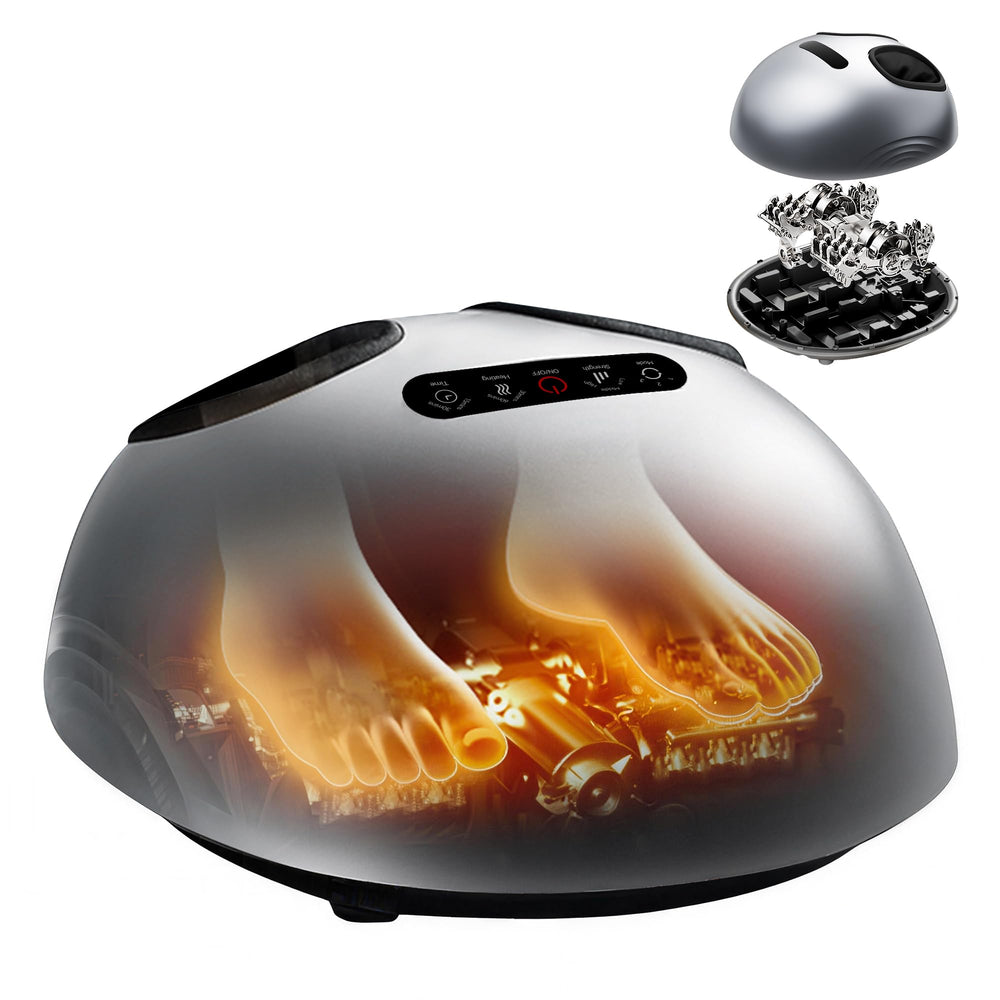 QXC Foot Massager front view shows compact home-use design for everyday relief.