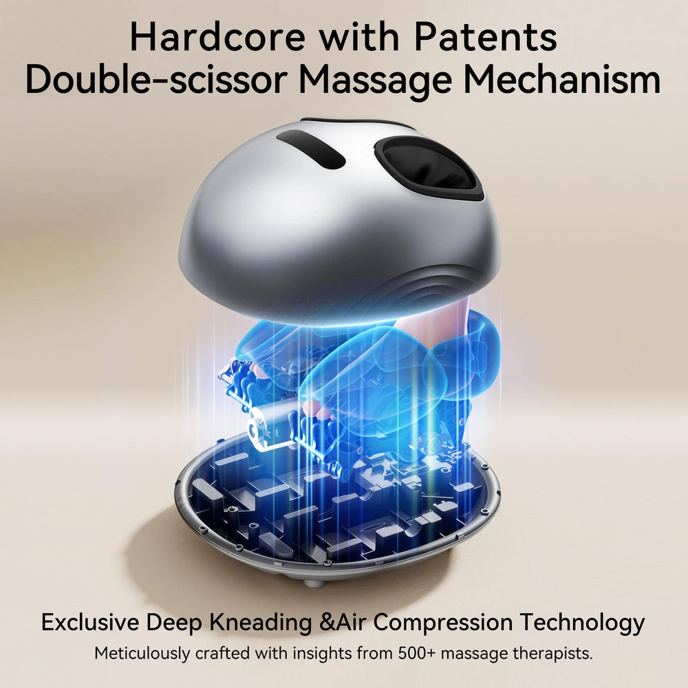 QXC Foot Massager heat element delivers 131°F warmth for soothing sessions.