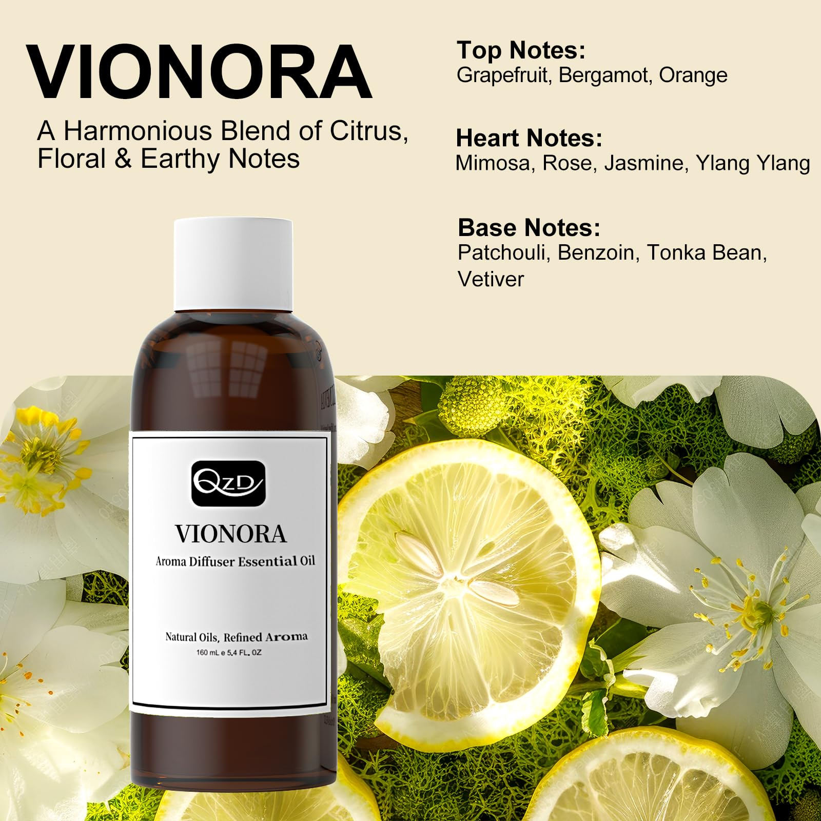 QZD VIONORA diffuser dispersion shows even scent release for refined environments.