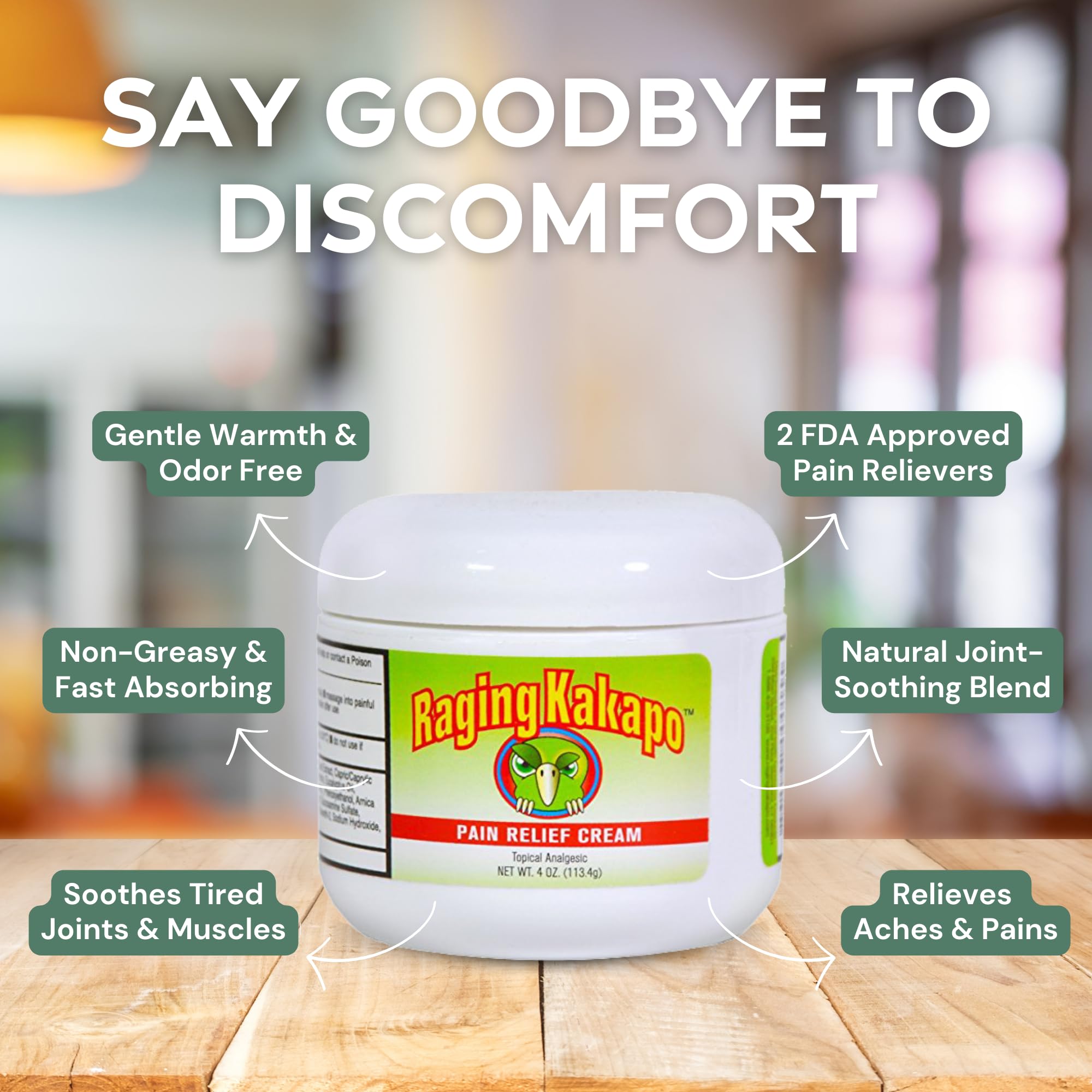 Raging Kakapo natural ingredients like emu oil and arnica support soothing care.