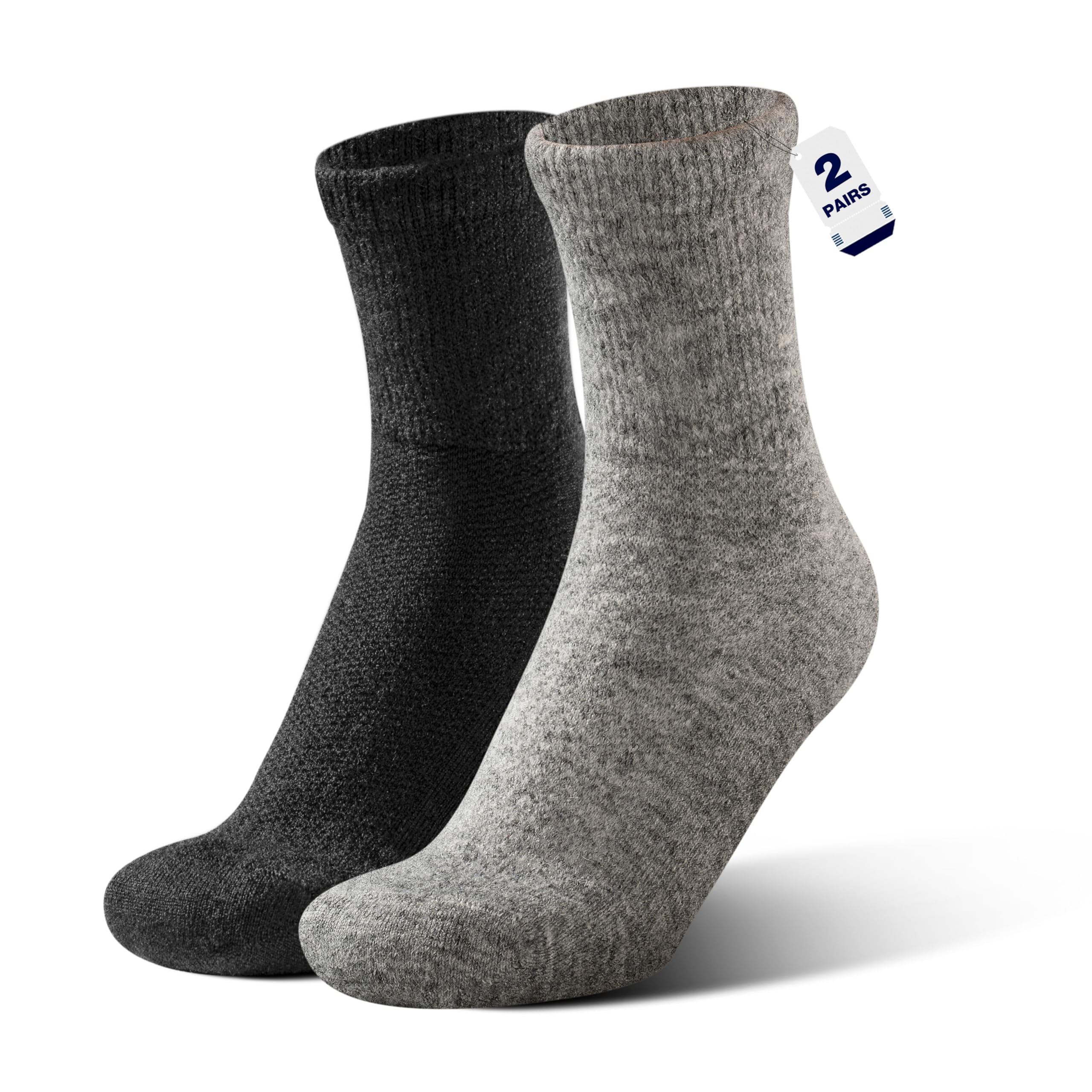 Rahhint Alpaca Wool Diabetic Socks model front with all-day warmth and breathable comfort.