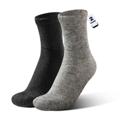 Rahhint Alpaca Wool Diabetic Socks model front with all-day warmth and breathable comfort.