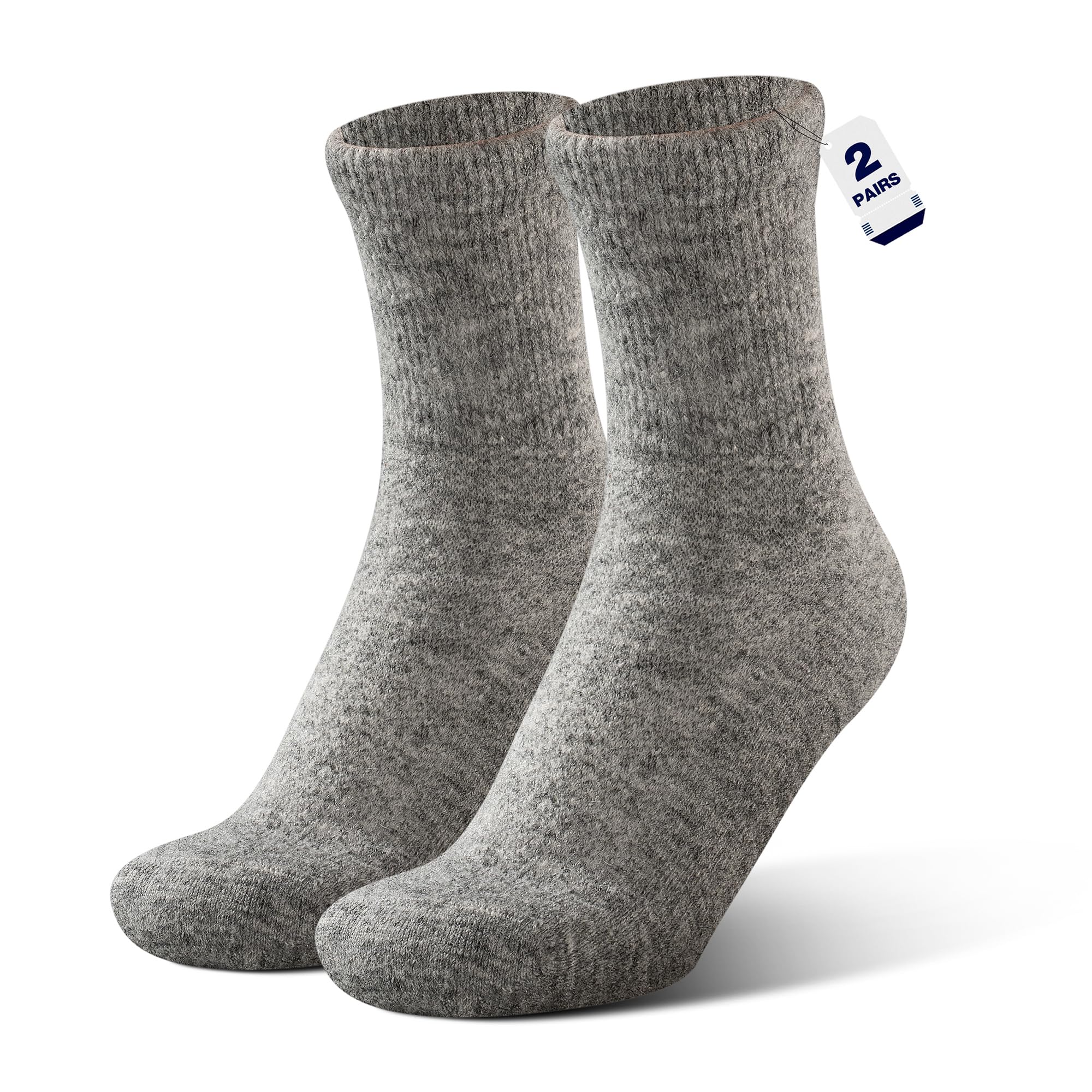 Rahhint Alpaca Wool Diabetic Socks with non-binding cuff for gentle support