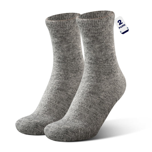 Rahhint alpaca wool diabetic socks with non-binding cuff for gentle daily comfort.