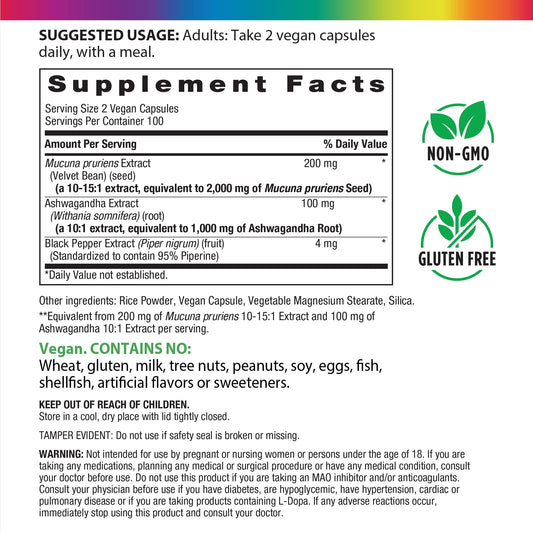 Rainbow Light Ashwagandha root capsules, natural adaptogen option for modern routines.