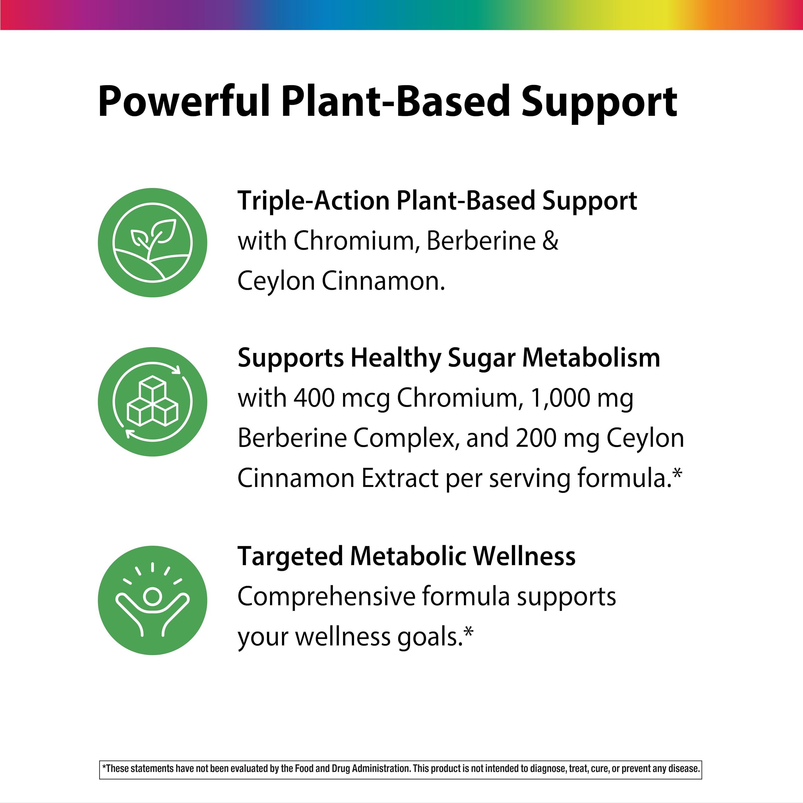 Rainbow Light chromium picolinate label foreground for mineral support