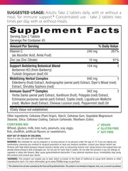 Rainbow Light Counter Attack vitamin C and zinc ingredients support overall wellness.
