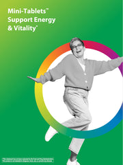 Rainbow Light Nourishing Vitality Blend spirulina juice image for natural energy support.