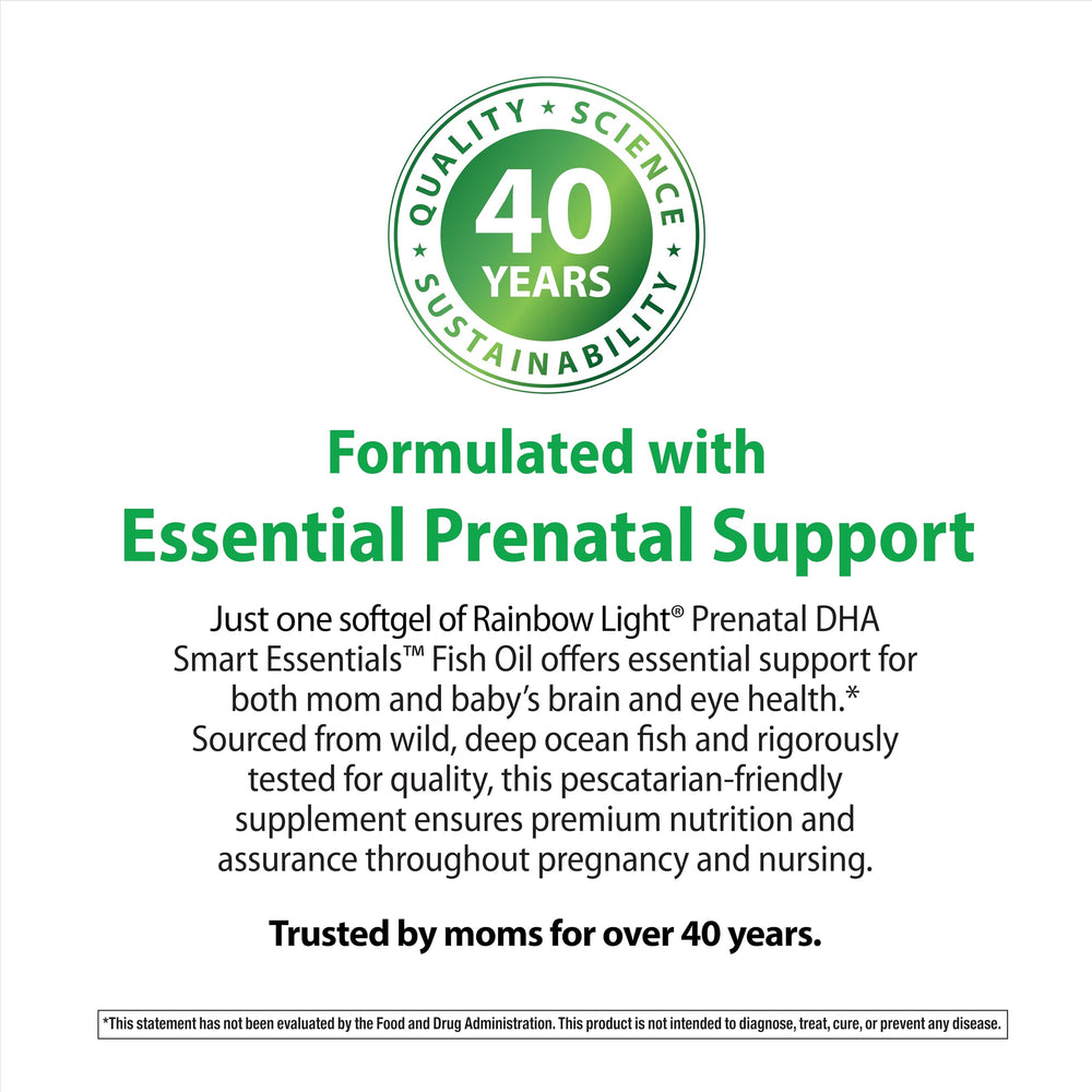 Rainbow Light Prenatal DHA gluten dairy free — allergy-friendly formula for sensitive diets