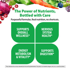 Rainbow Light probiotic and ashwagandha blend highlighted on the label.