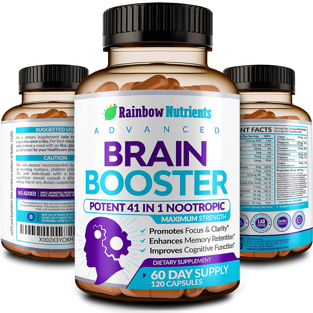 Rainbow Nutrients gift packaging for brain support