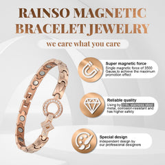 RainSo Elegant titanium steel bracelet with adjustable links for comfort