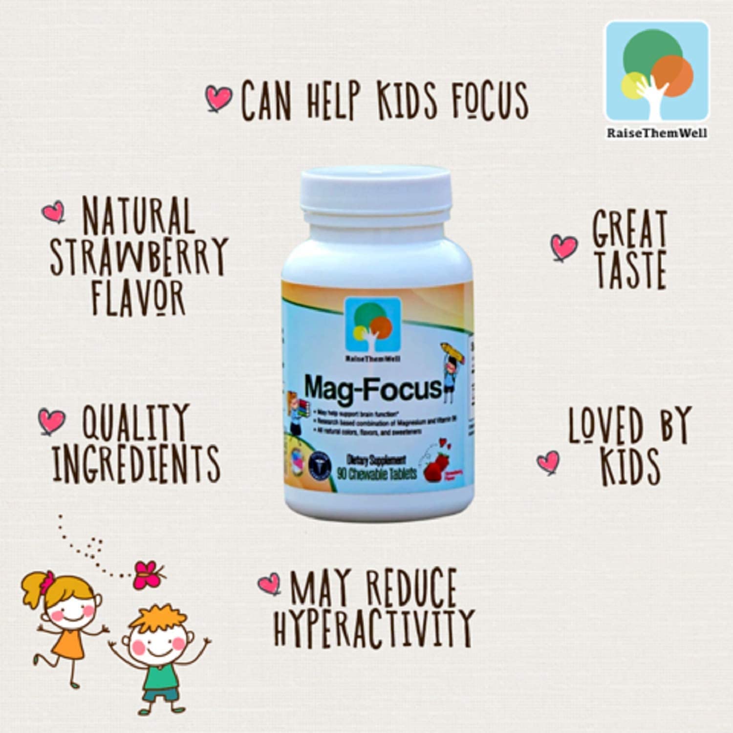 Raise Them Well no artificial ingredients highlighted on the label for a clean option.