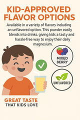 Raise Them Well Mag-Go Kids bedtime routine setup with powder for calm evenings.