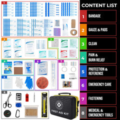 Raismile 410-piece portable kit ideal for home, car, and outdoors.