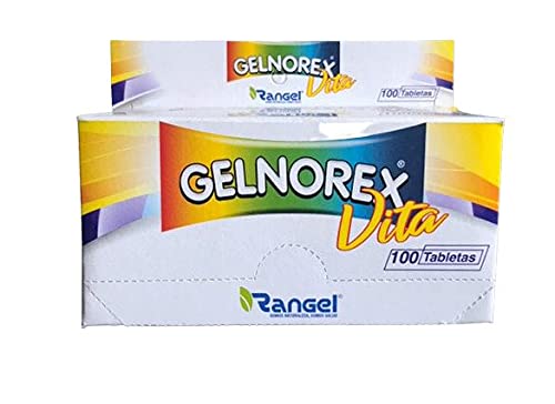 Rangel Gelnorex Vita bottle of adults B vitamin tablets for daily nutritional support.