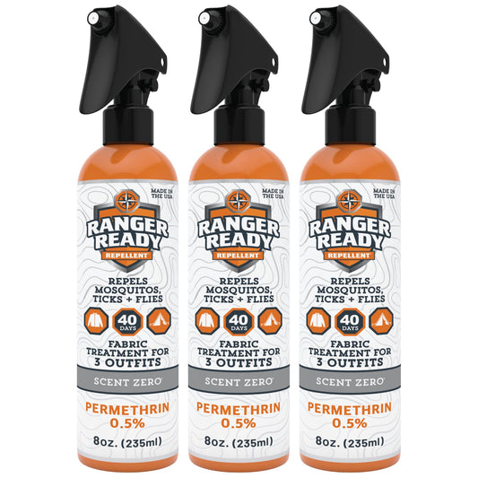 Ranger Ready Permethrin Spray unscented bottle for fabrics and gear