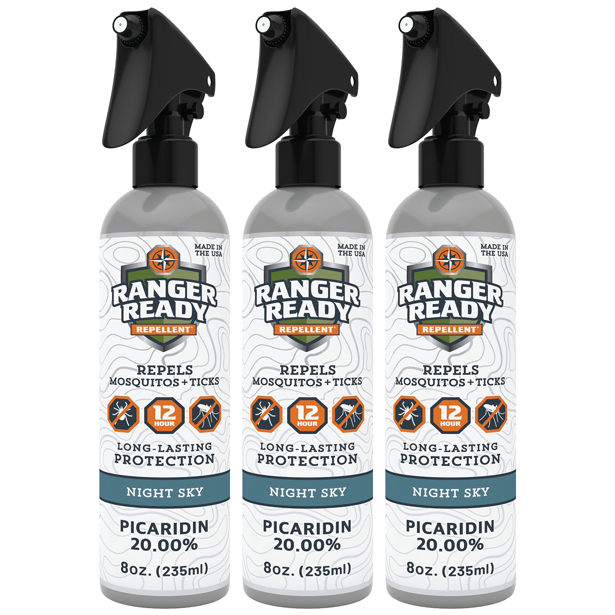 Ranger Ready Picaridin 20% bottle delivering long-lasting protection for skin and gear.