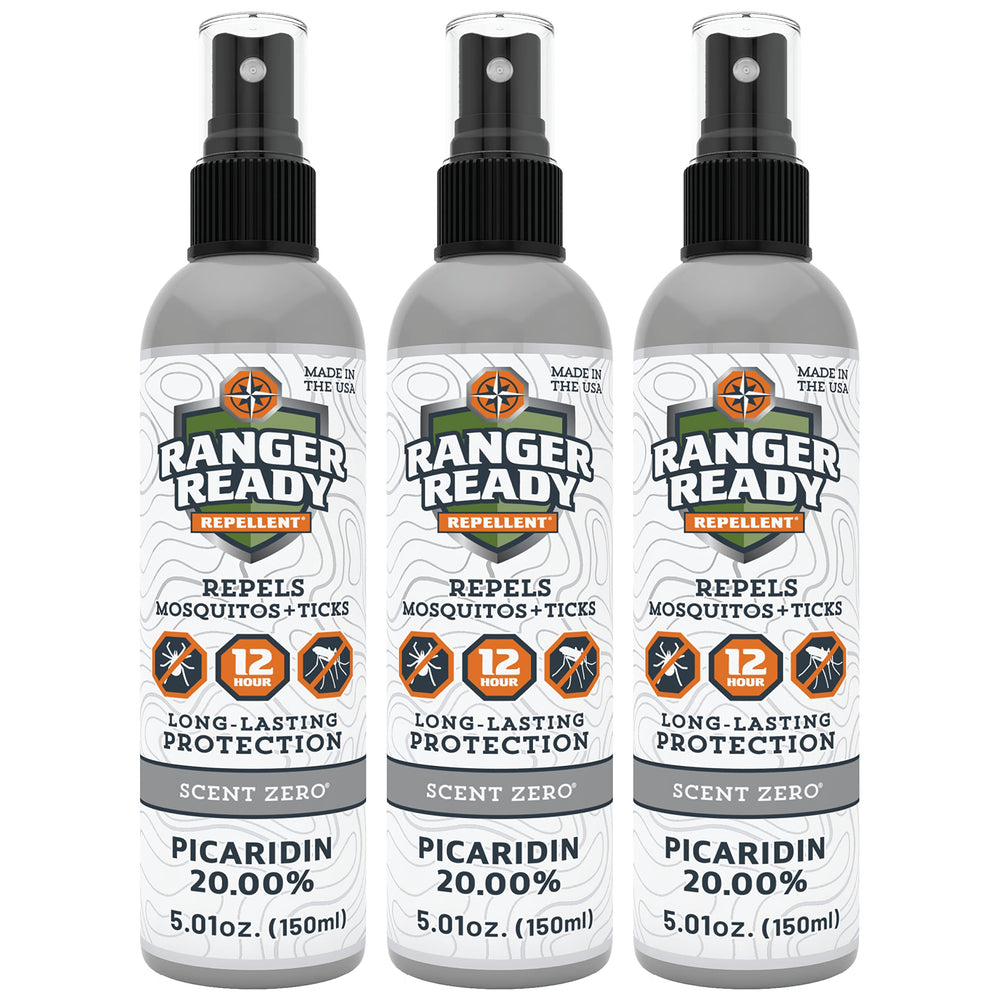Ranger Ready Picaridin bottle with Scent Zero for odorless outdoor protection
