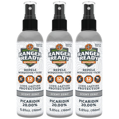 Ranger Ready Picaridin bottle with Scent Zero for odorless outdoor protection
