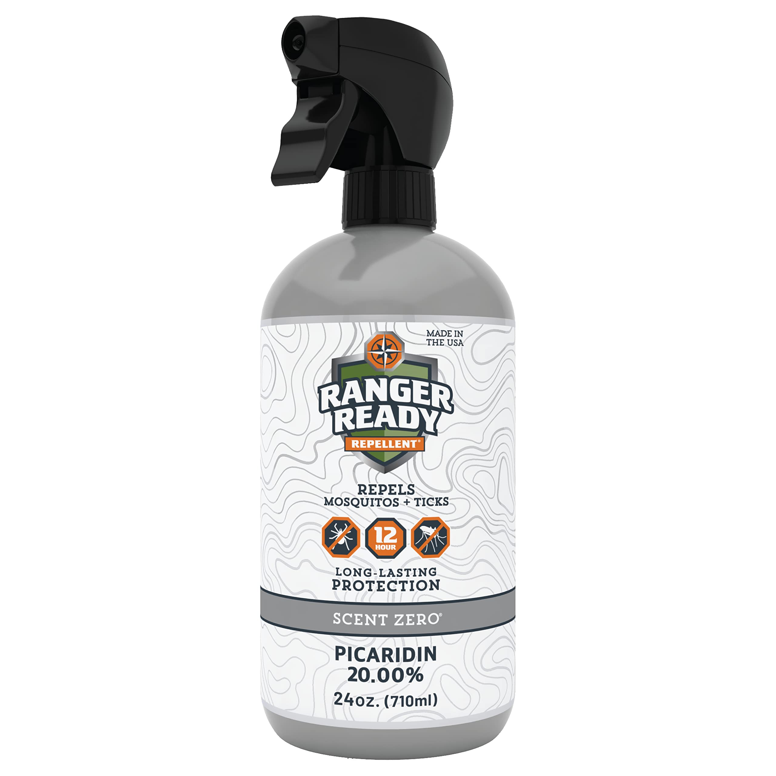 Ranger Ready Picaridin spray bottle ready for outdoor protection.