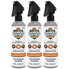 Ranger Ready Repellents orange-scent bottle with 20% Picaridin for full-body protection.