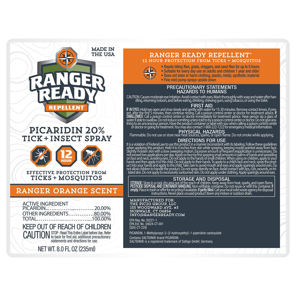 Camping scene with Ranger Ready Repellents for outdoor protection.