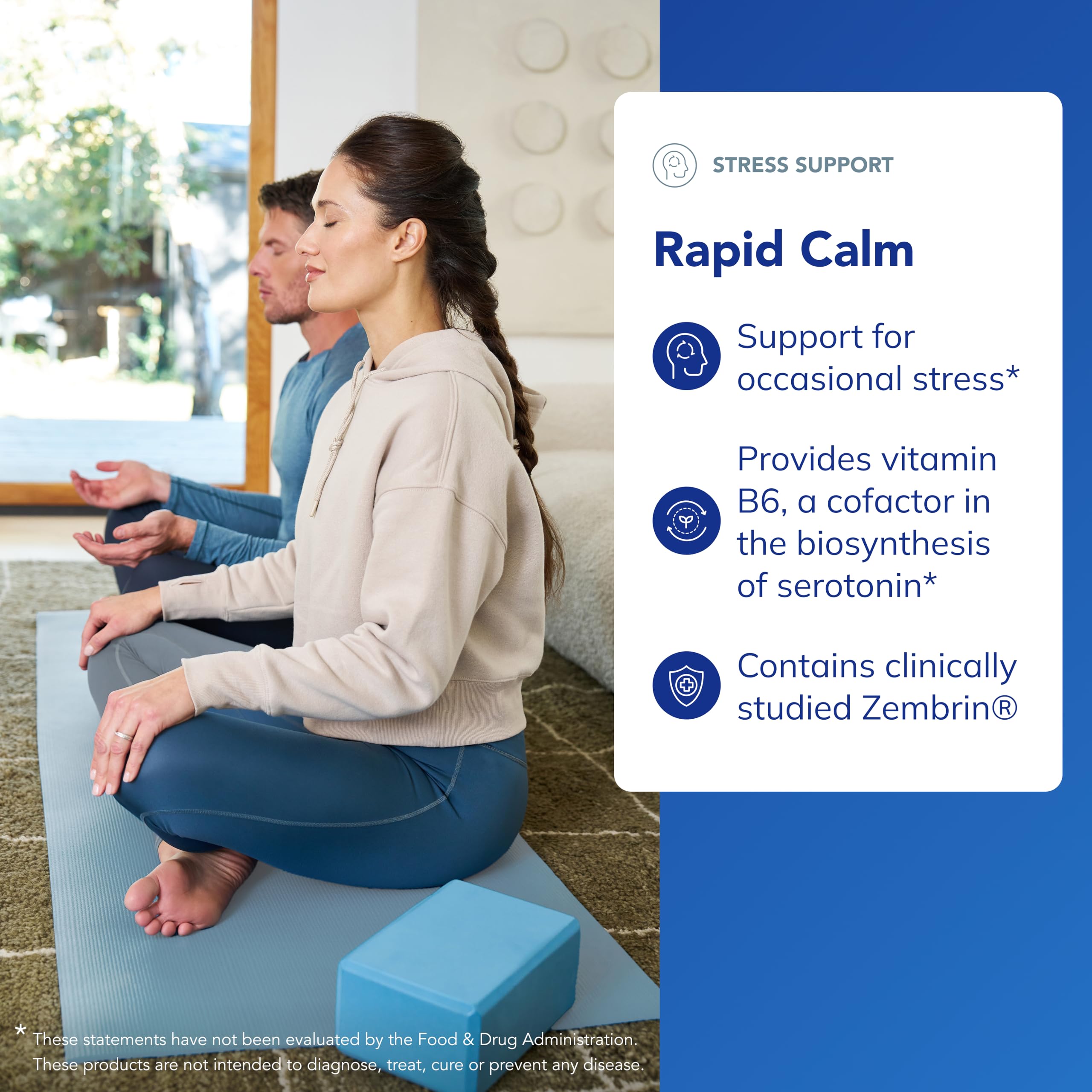 Rapid Calm bottle on shelf implying ready-to-use sleep support