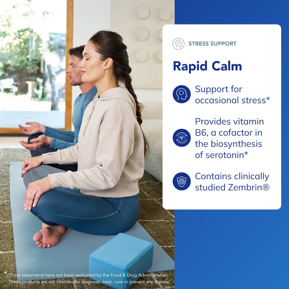 Rapid Calm bottle on shelf implying ready-to-use sleep support