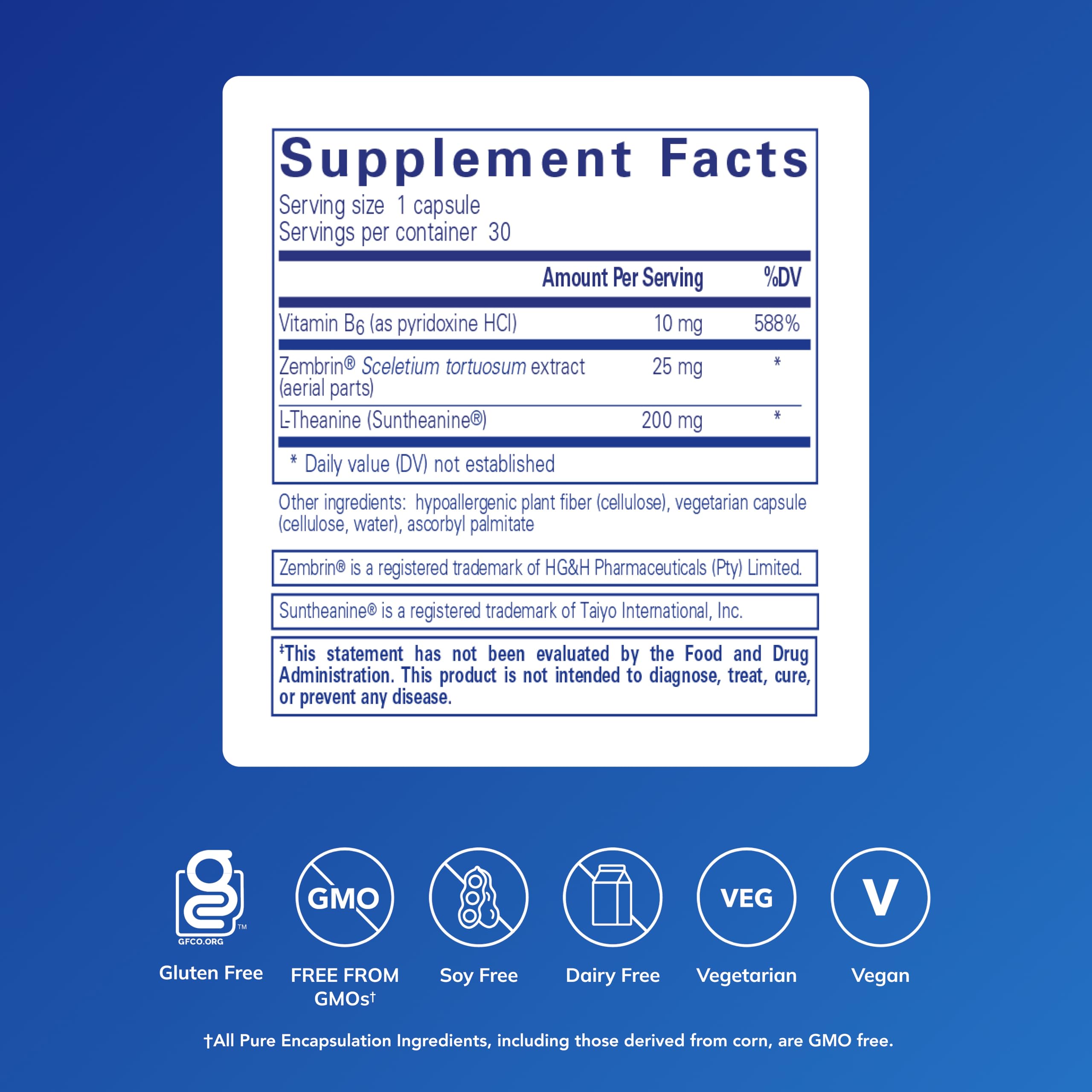 Rapid Calm capsules close-up showing vegan, non-GMO formula for calm