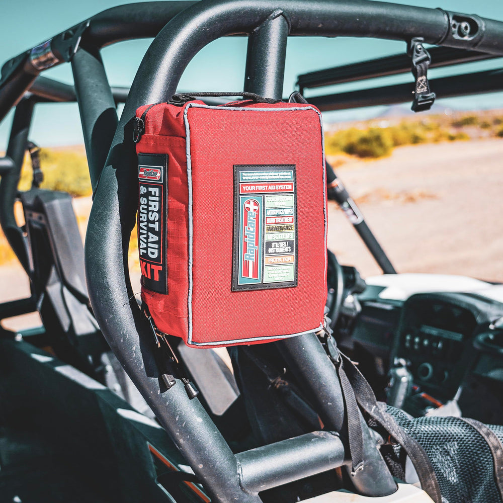 Rapid Care First Aid Kit color-coded labeling reduces clutter under pressure.