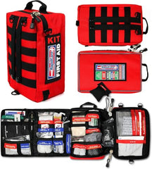 Rapid Care First Aid Kit with 300+ pieces for comprehensive home, work, and outdoor care.