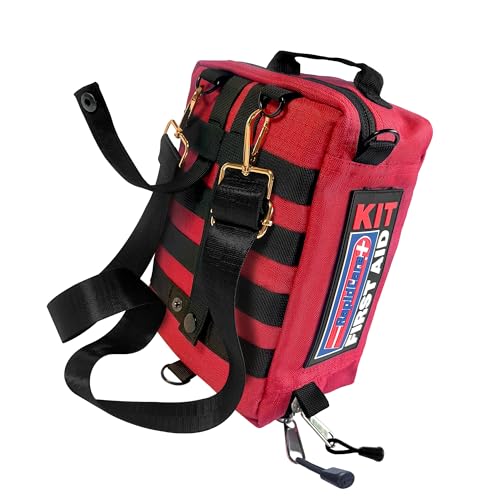 Rapid Care First Aid Kit tourniquet, Israeli bandage, and splint for serious injury readiness.