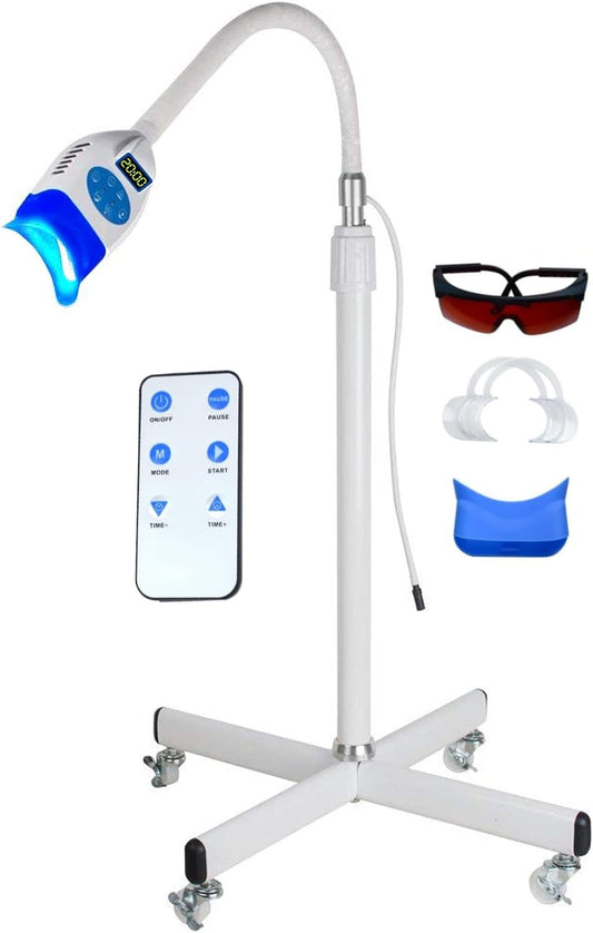 Rasamer 36W mobile 10 LED lamp front view for convenient whitening sessions at home