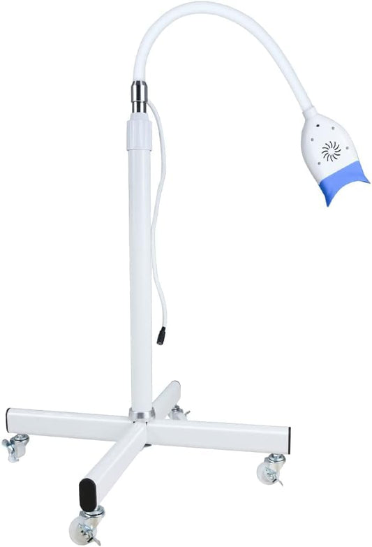 Rasamer 36W mobile 10 LED blue lamp side view showing adjustable height