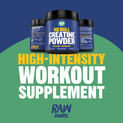 Raw Barrel No Bull Creatine scoop for quick, accurate servings