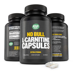 Lifestyle scene featuring Raw Barrel No Bull L-Carnitine for daily use