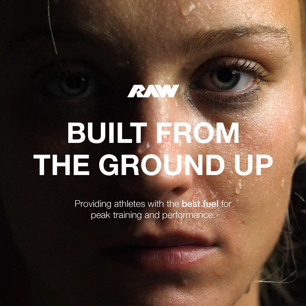 RAW Essential Charged athlete in motion suggests focus and mood support.
