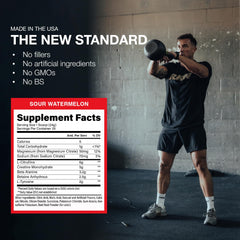 RAW Essential Performance USA-made label underscores pure, high-quality nutrition.