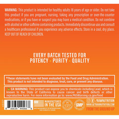 RAW Essential Pre-Workout Orange shake ready for training sessions with flavor-forward boost