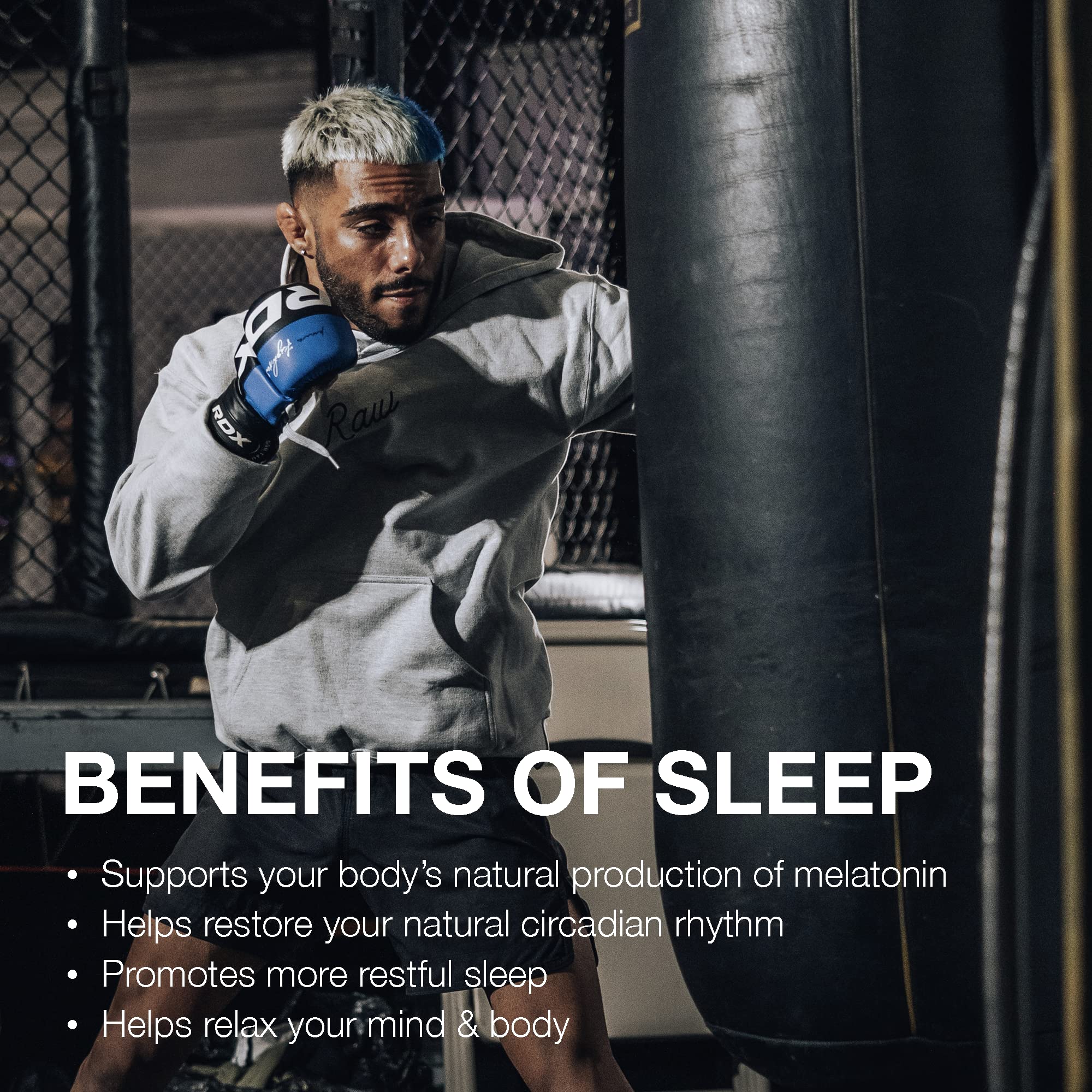 RAW Sleep NooGandha extract featured as part of the sleep-support formula.