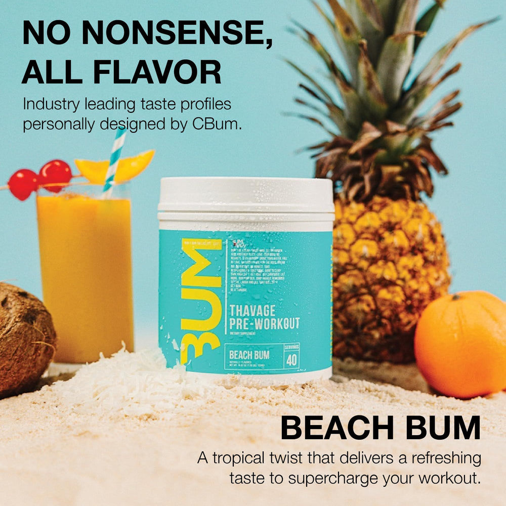 RAW Thavage scoop of powder reveals serving size and mixability.