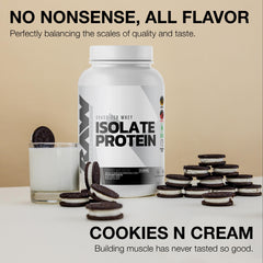 RAW whey isolate Cookies N Cream shake ready to drink for recovery or daily use