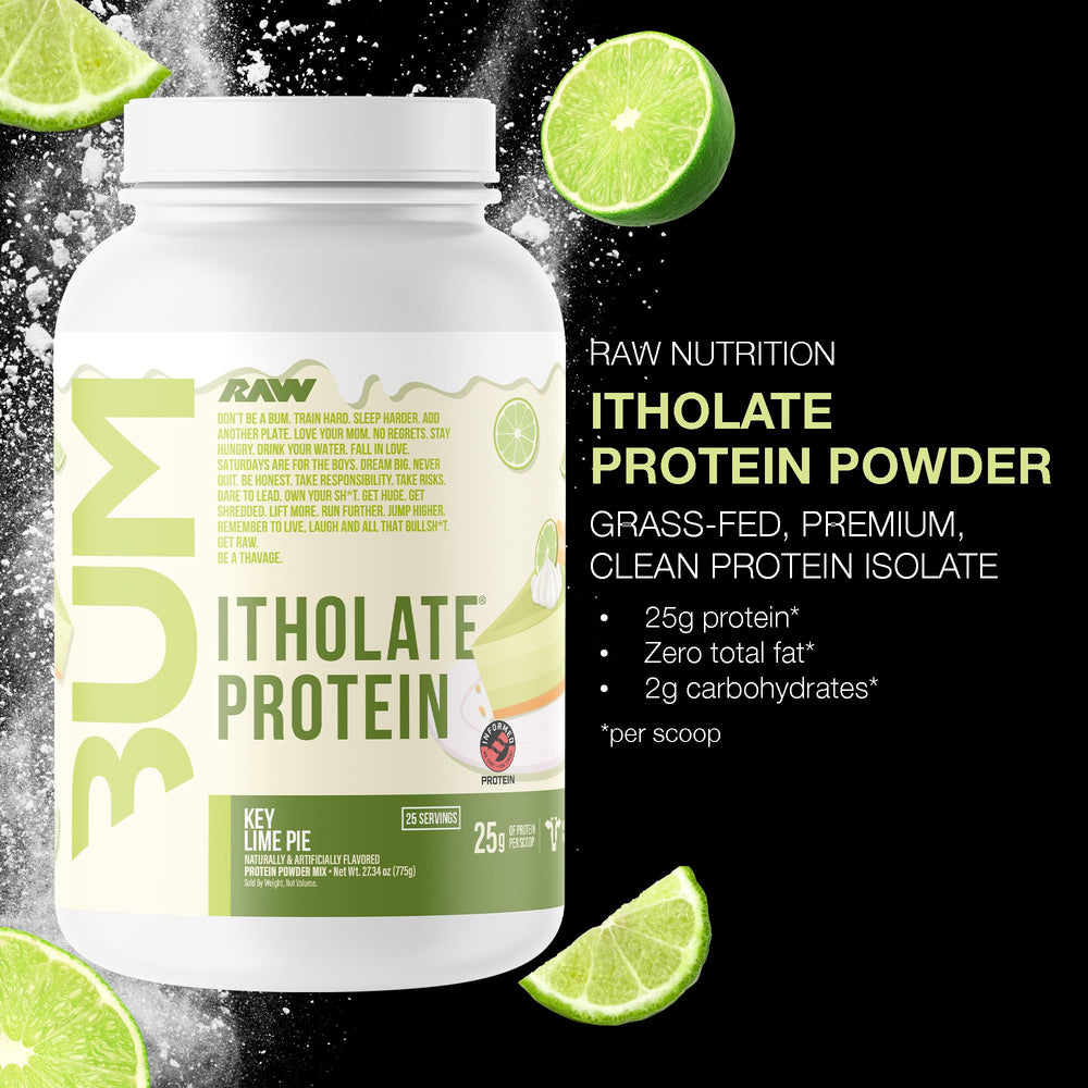 RAW Itholate Key Lime powder ready for quick shakes after workouts