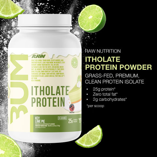 RAW Itholate Key Lime powder ready for quick shakes after workouts