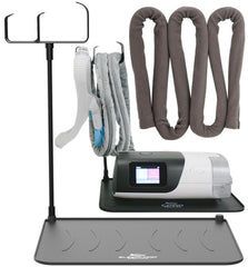 RawRock CPAP protector mat at bedside keeping hose tidy and within reach